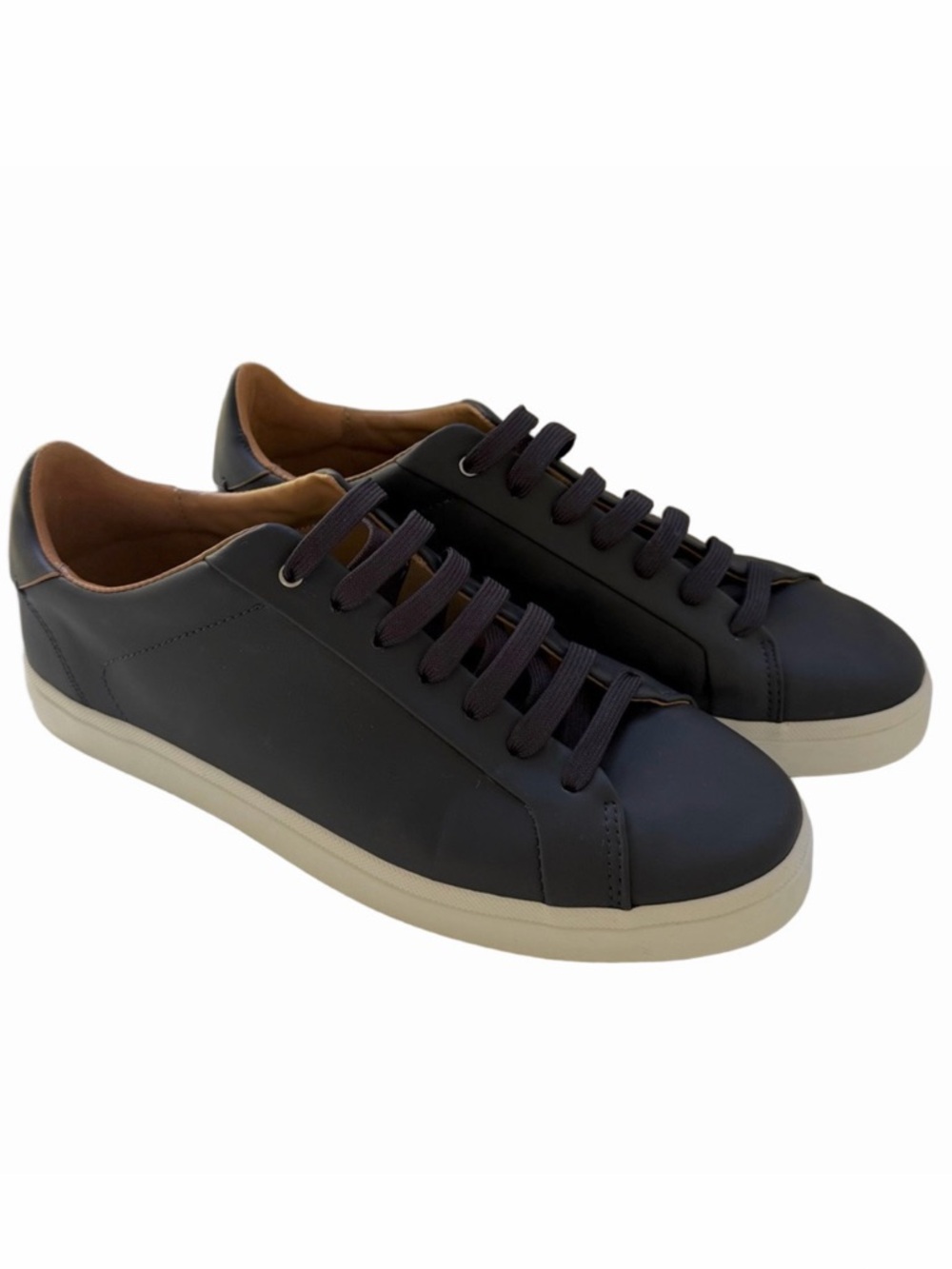 Zara Black Size EU 42 US 9 Sneakers Faux Leather Vegan Leather Men’s